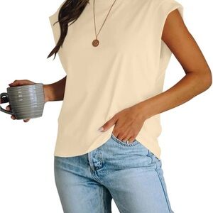 Amazon Essentials Women's Cream Muscle Tee